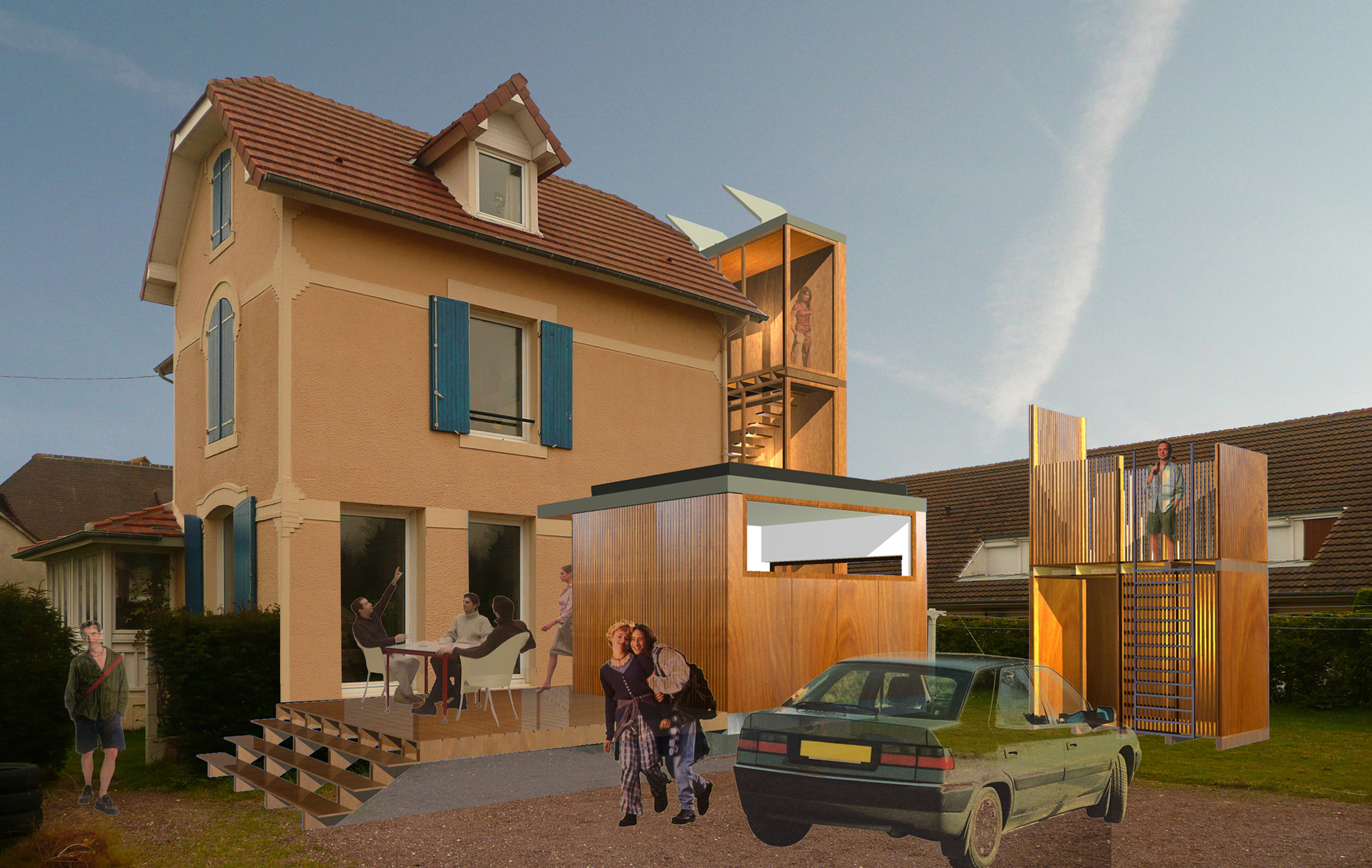 Restructuration et extension d'une maison d'habitation à Bernière/Mer (14)