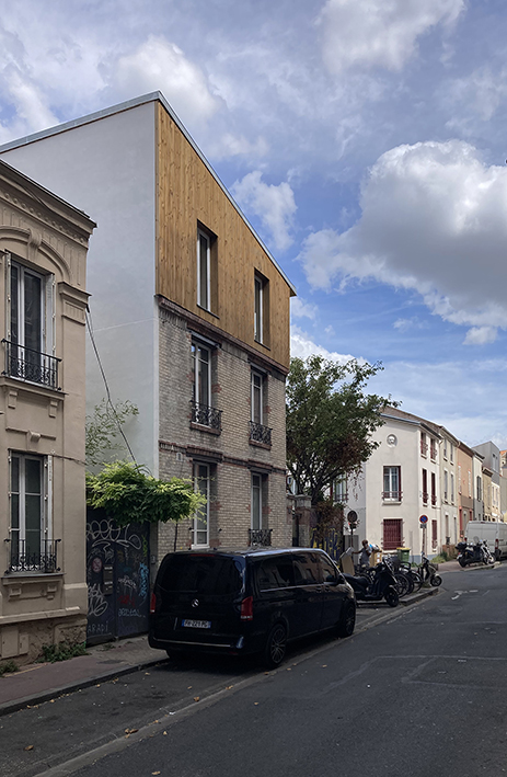 Rénovation et surélévation de deux maisons de ville à Montreuil (93)