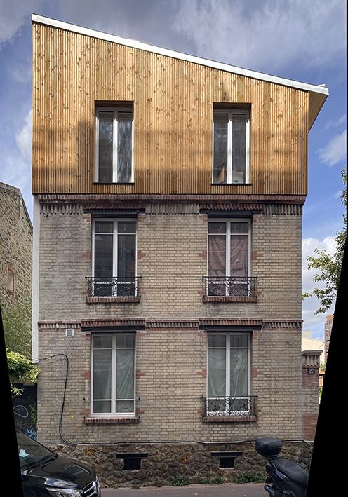 Rénovation et surélévation de deux maisons de ville à Montreuil (93)