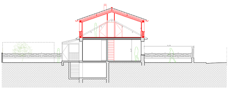 Rénovation et surélévation d'une maisons d'habitation à L'Haÿ les Roses (94)