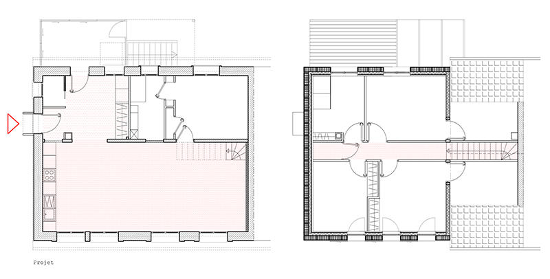 Rénovation et surélévation d'une maisons d'habitation à L'Haÿ les Roses (94)