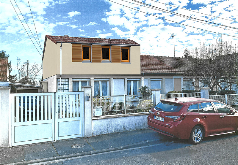 Rénovation et surélévation d'une maisons d'habitation à L'Haÿ les Roses (94)