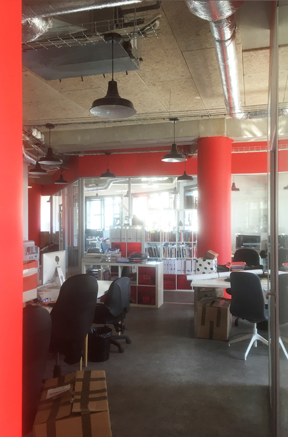 Création de bureaux pour PLTV à Paris 11e