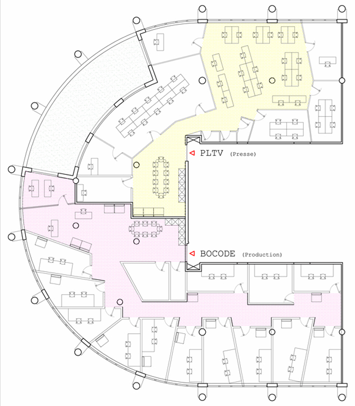 Création de bureaux pour PLTV à Paris 11e
