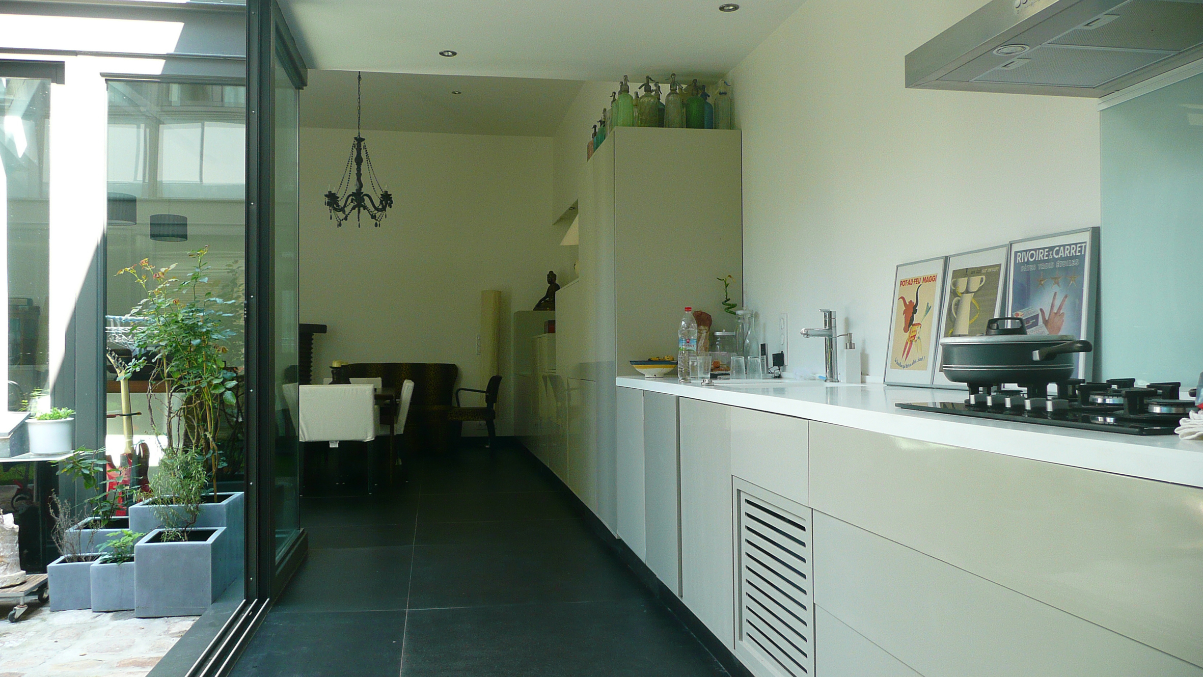 Réalisation d'une maison à patio à paris 17e