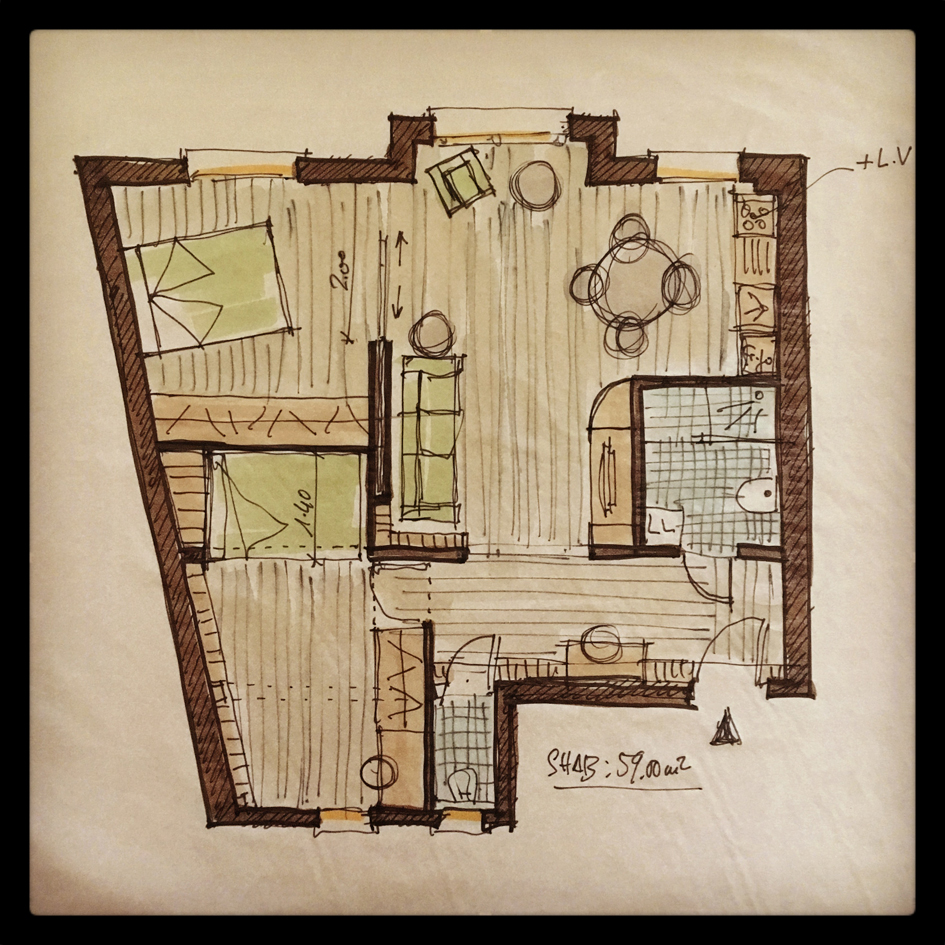 Restructuration d'un appartement à Paris 12e