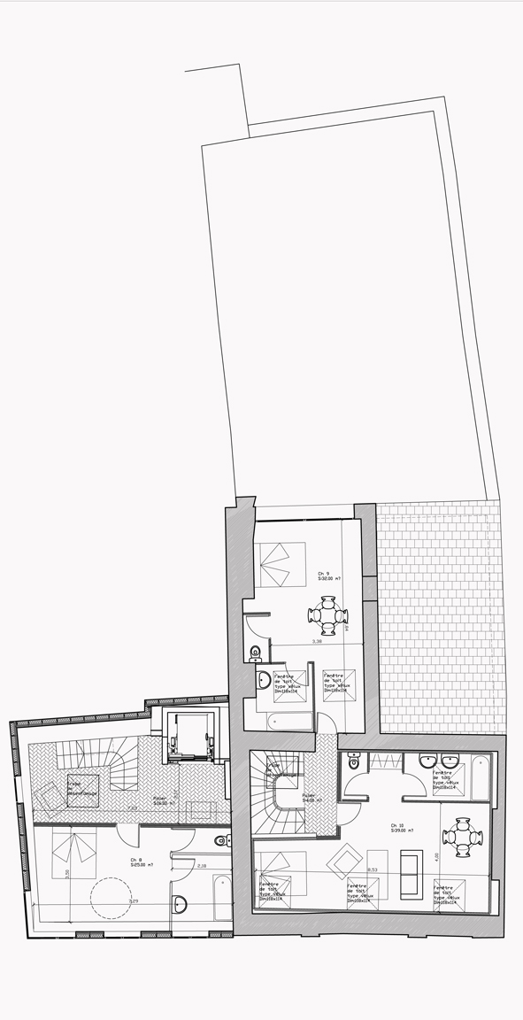 Projet de restructuration d'un hôtel de 10 ch à Alençon (61)