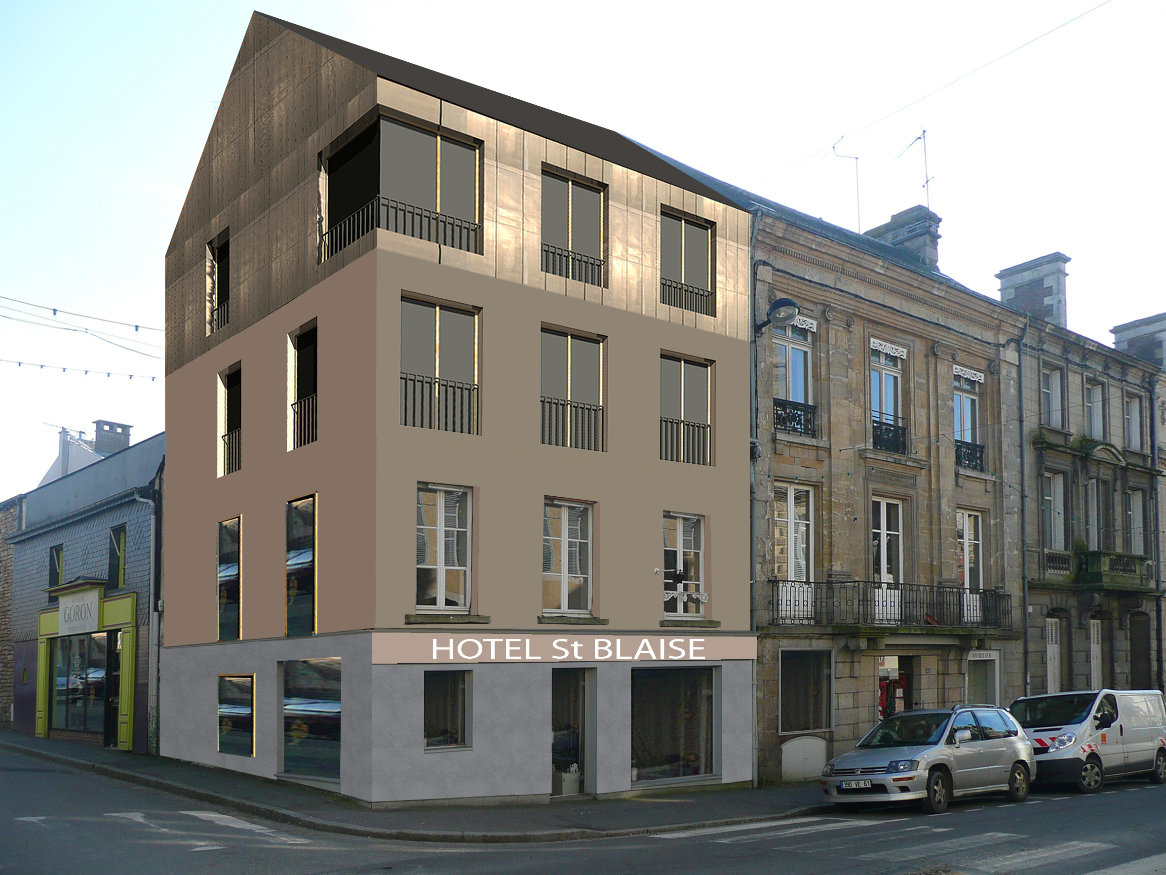 Projet de restructuration d'un hôtel de 10 ch à Alençon (61)